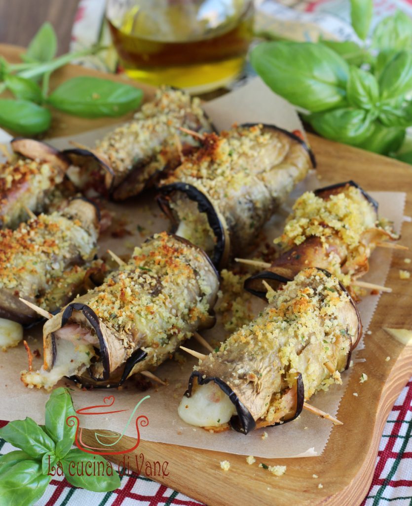 ROLLITOS DE BERENJENA AL HORNO O EN FREIDORA DE AIRE