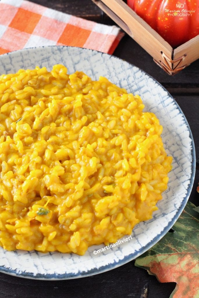 Risotto de calabaza y gorgonzola