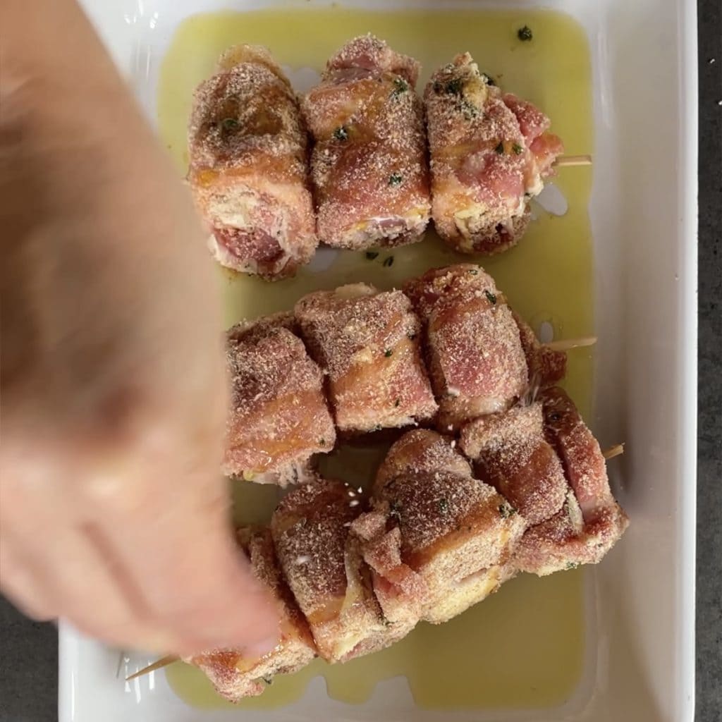 Rollitos de cabezada de cerdo