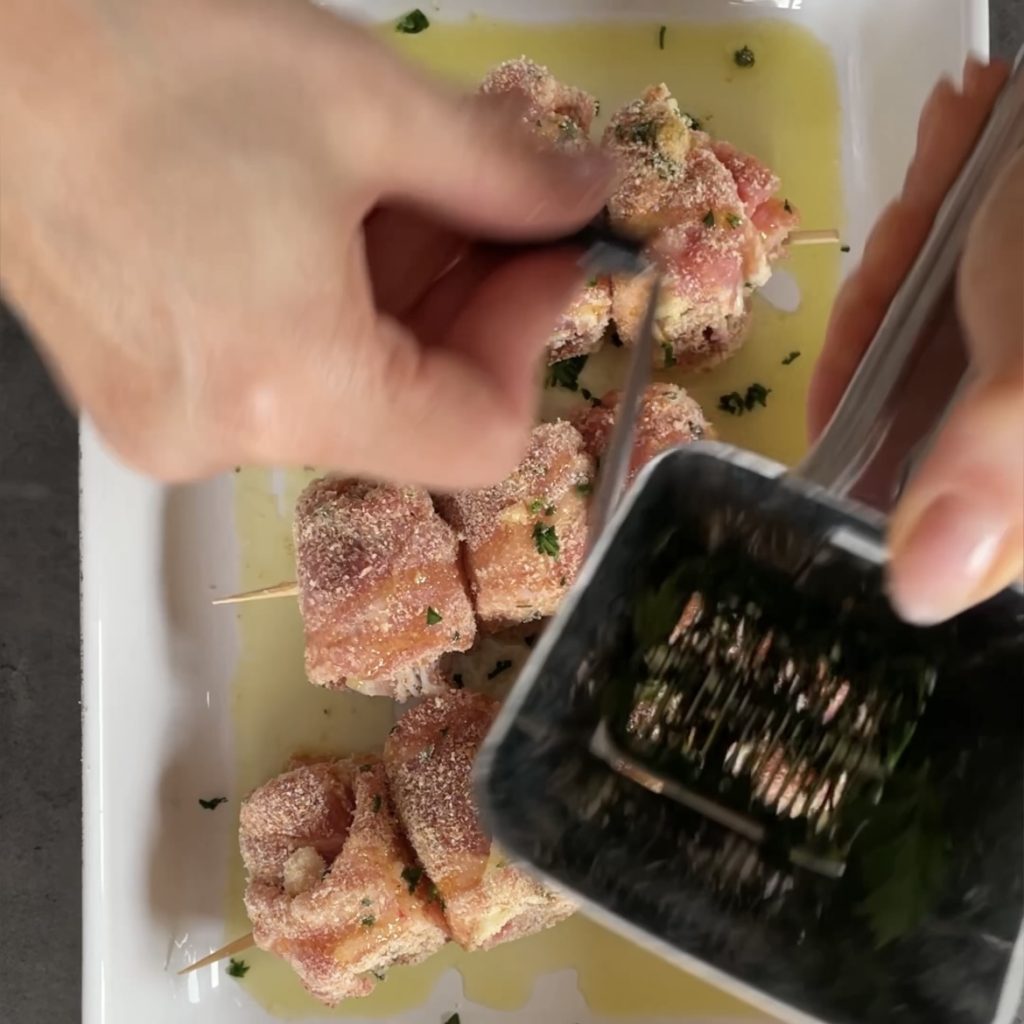 Rollitos de cabezada de cerdo