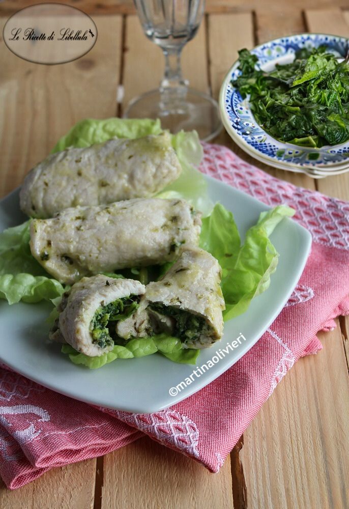 Rollitos de cerdo con grelos