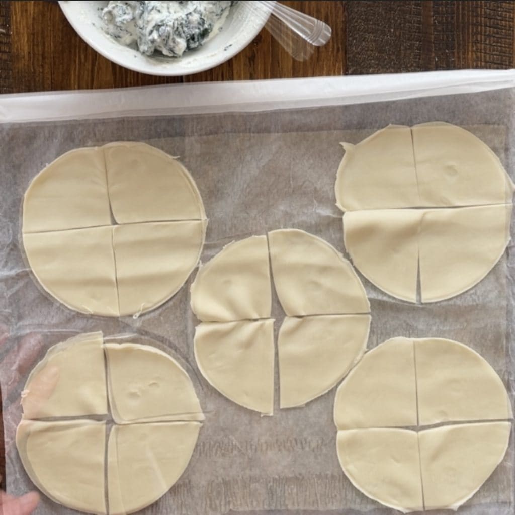 Rústicos de ricotta y espinacas