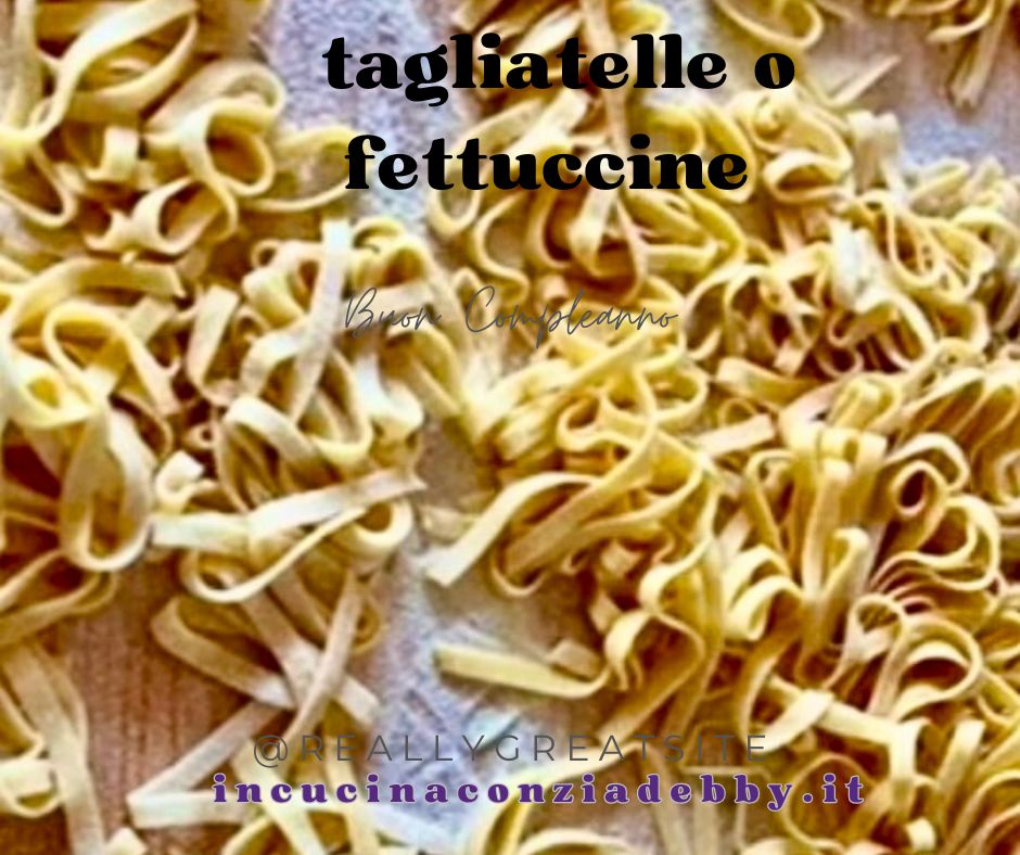 Tallarines o fettuccine de sémola