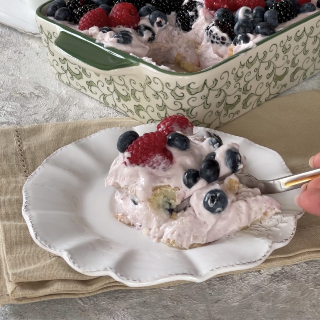 tarta de frutos del bosque y mascarpone