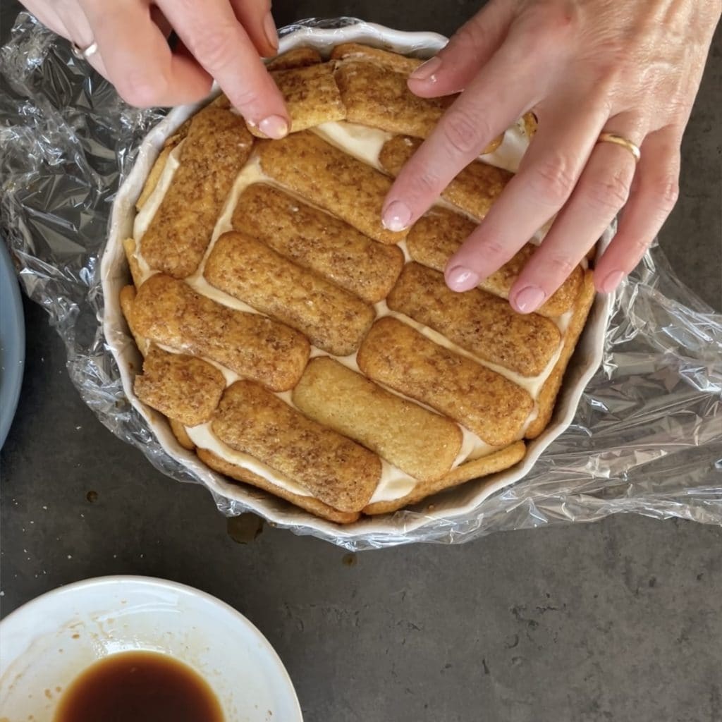 Tarta fría de café