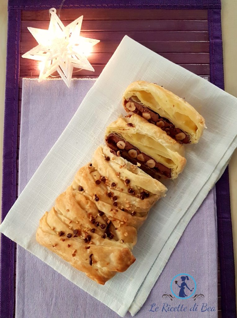 Trenza con barra de chocolate