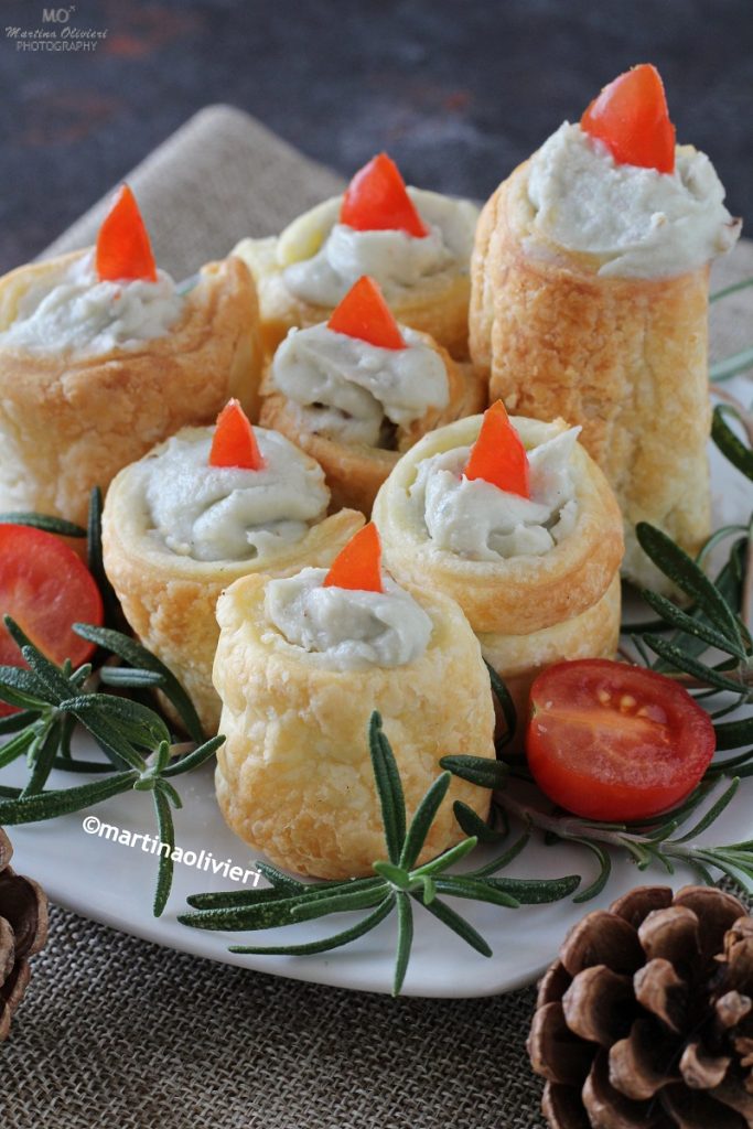 Velas de hojaldre saladas