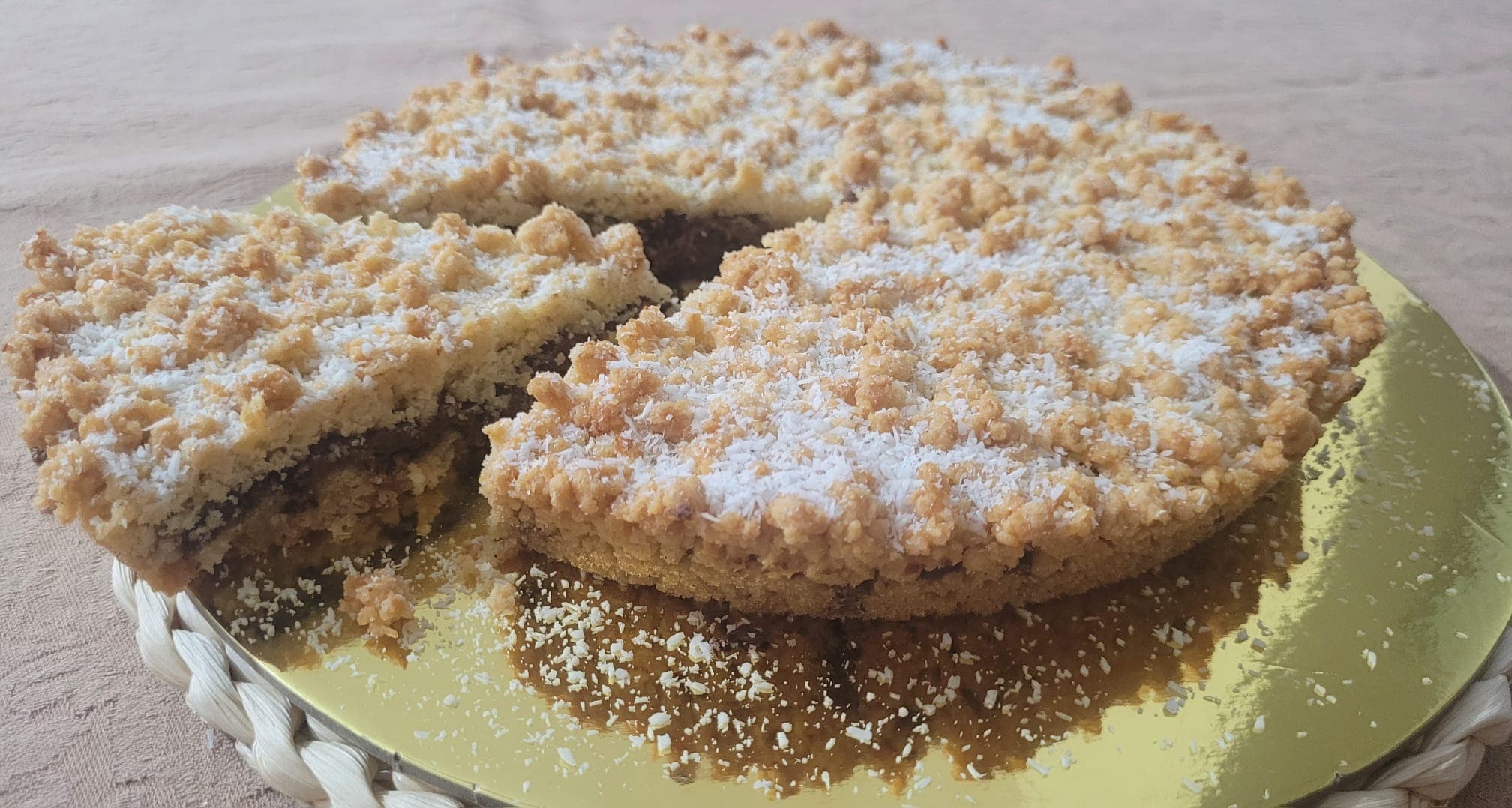 Desmenuzada de Coco y Nutella en Freidora de Aire