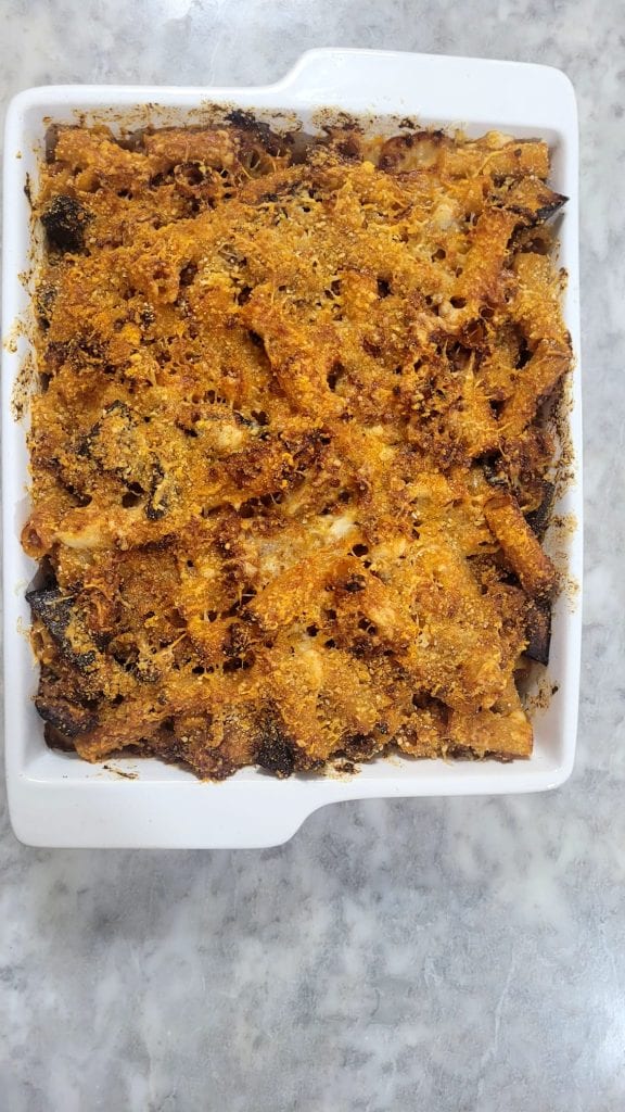 Pasta con Berenjenas en Freidora de Aire