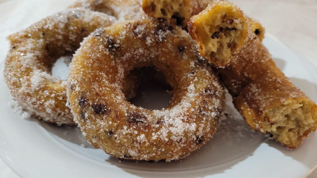 Rosquillas con Ricotta y Chispas de Chocolate