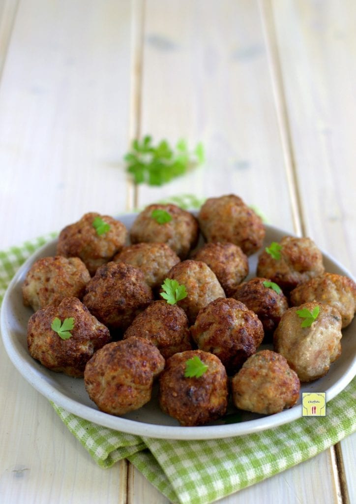 albóndigas de carne en freidora de aire gp