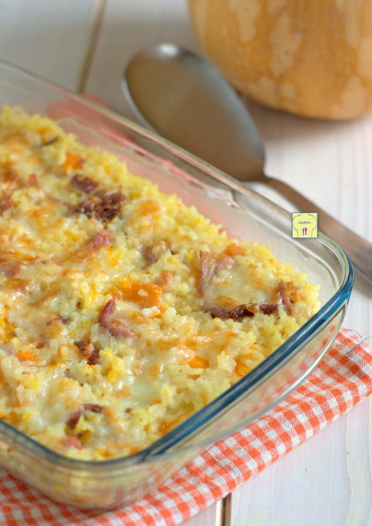 arroz al horno con calabaza y speck gp