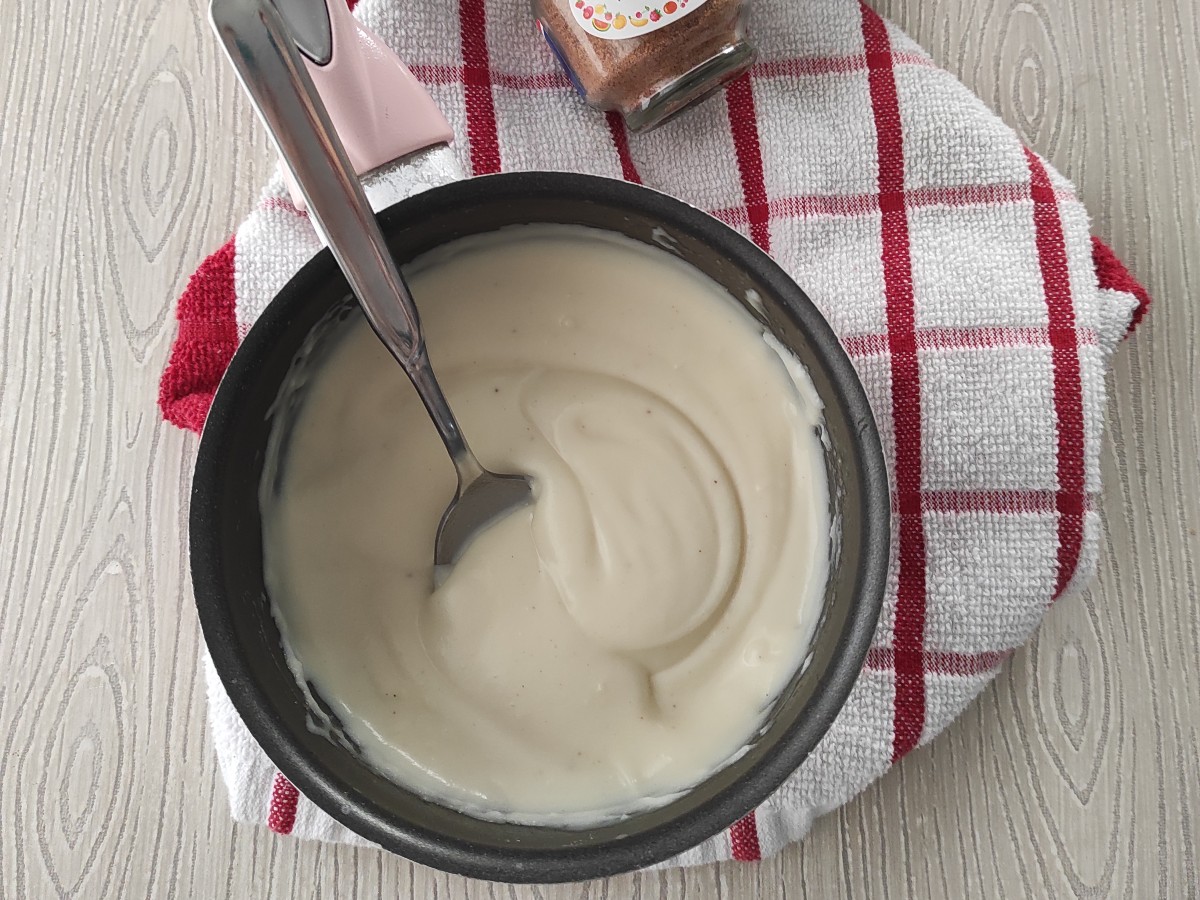 Bechamel con mantequilla hecha en casa