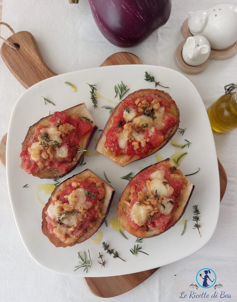 berenjena rellena con atún