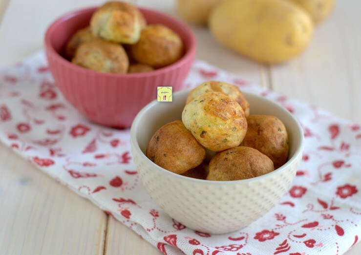 Bolas de patata en freidora de aire