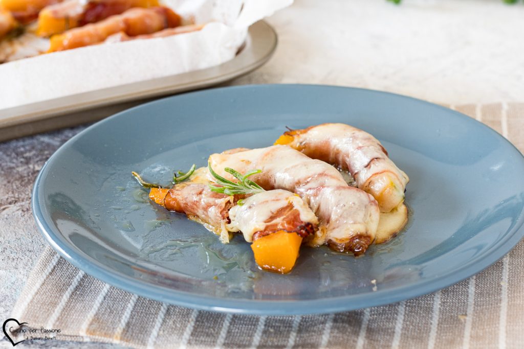 calabaza al horno con speck