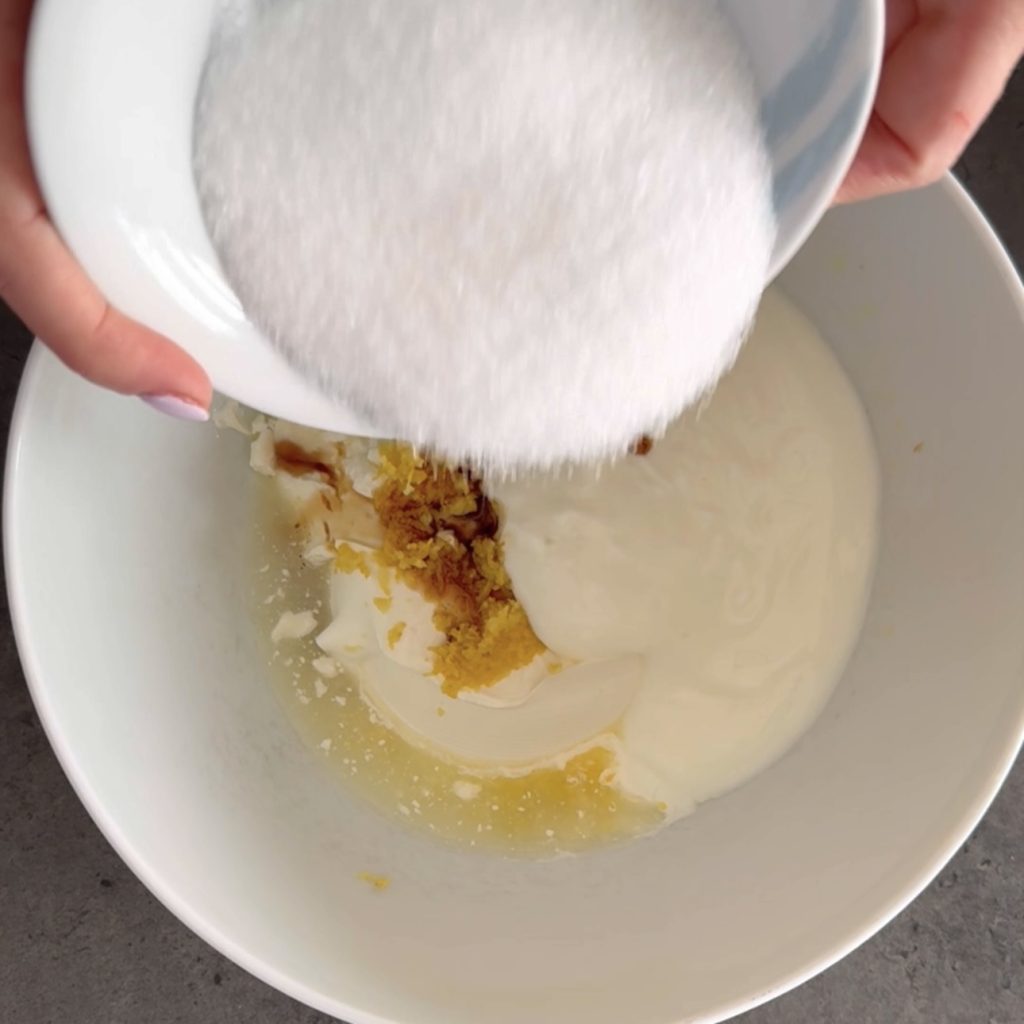 cheesecake cocida al limón