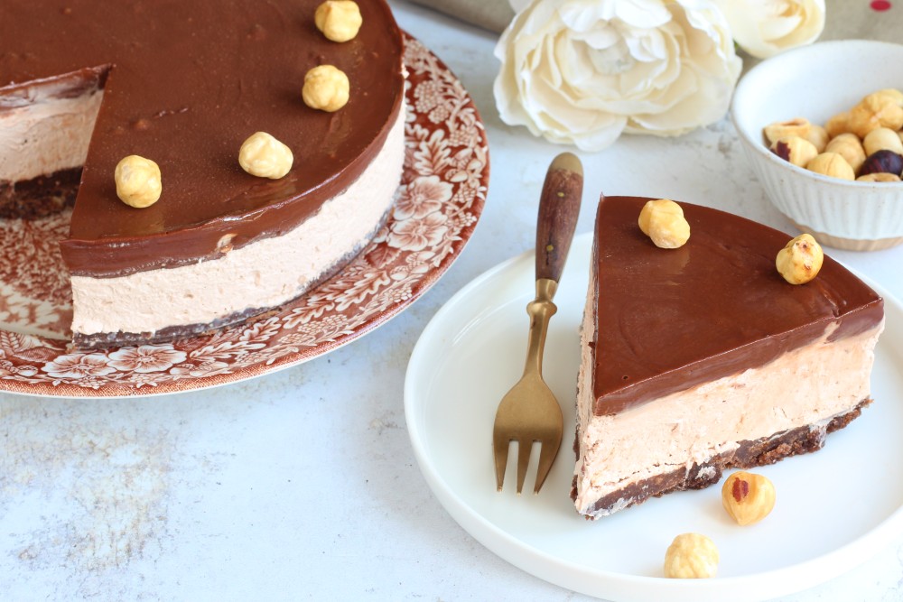 cheesecake de mascarpone y nutella sin gelatina