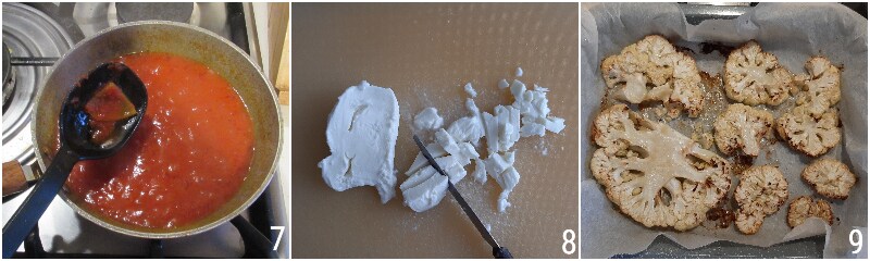 coliflor a la pizzaiola receta rápida coliflor al horno en rodajas sabroso sin hervirlo el chicco di mais 3 haz salsa de tomate