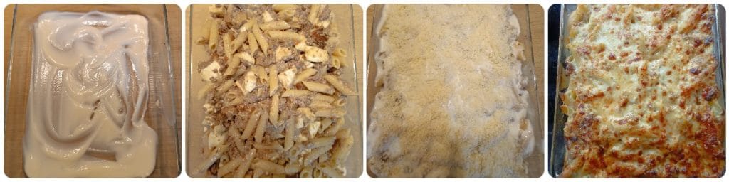 Pasta al horno preparación