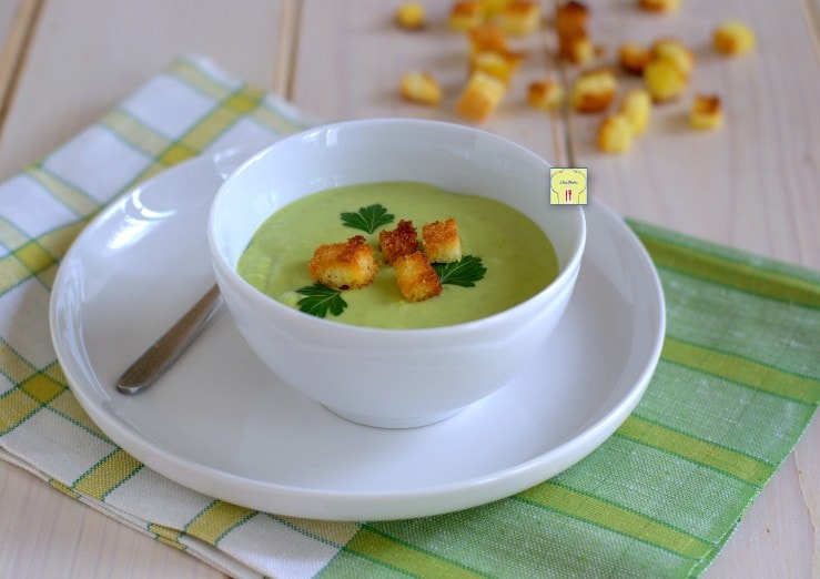 Crema fría de guisantes