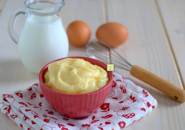 Crema pastelera con nata