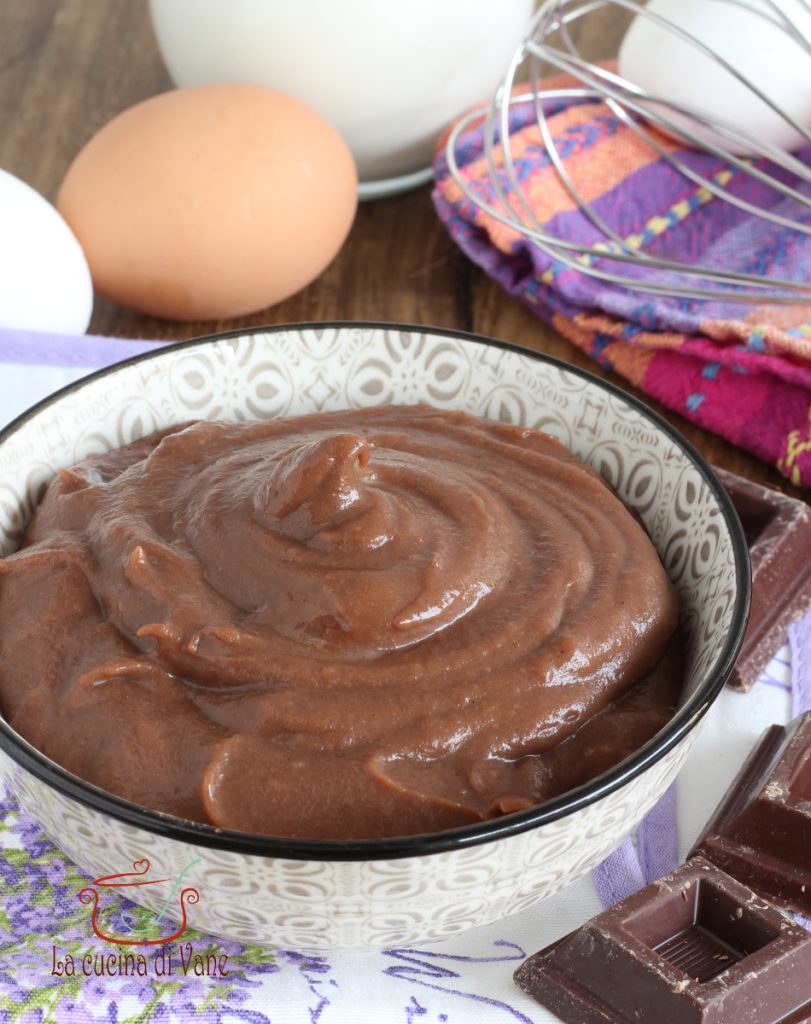 crema pastelera de chocolate