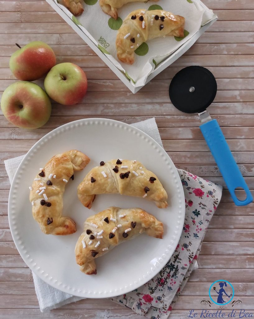 croissant con manzanas