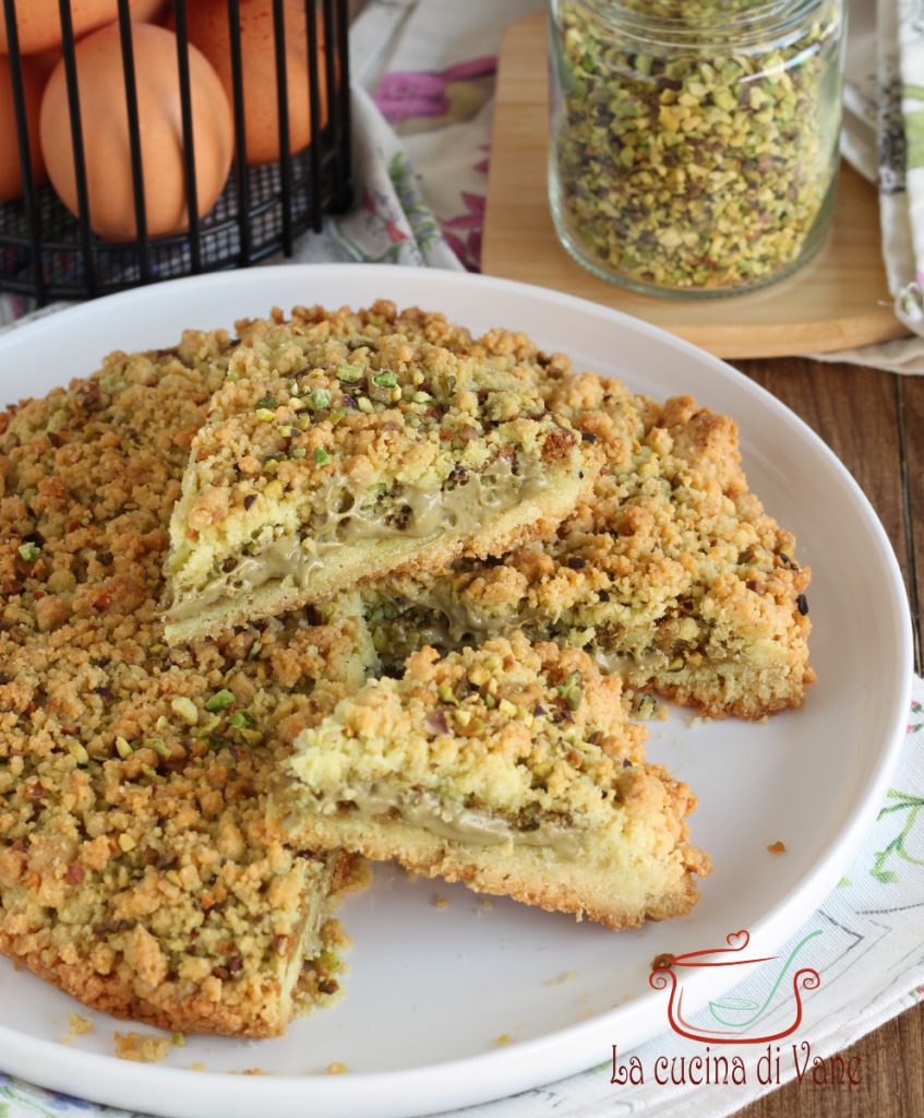 crumble de crema de pistacho