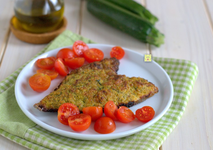 Filetes de dorada en costra de calabacín