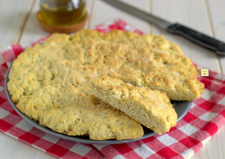 Focaccia al aceite con levadura instantánea