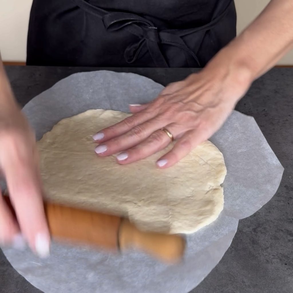 focaccia con ricota y espinacas