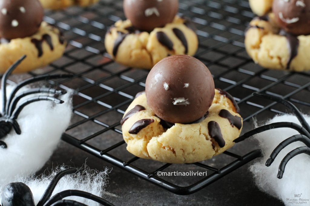 Galletas araña de Halloween
