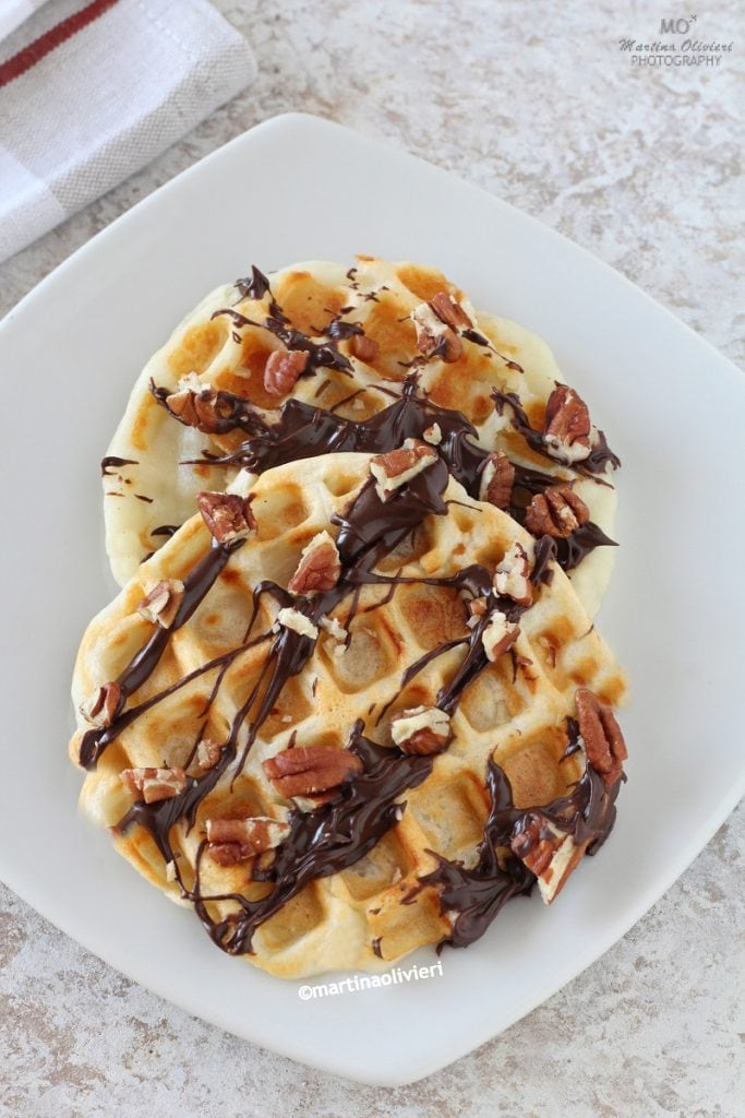 Gofres con claras de huevo y yogur griego