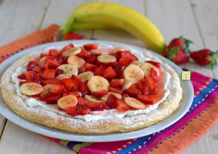 Hojaldre con ricotta y fresas