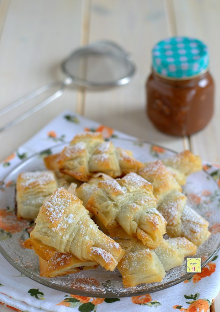 hojaldres de pasta filo con nutella gp