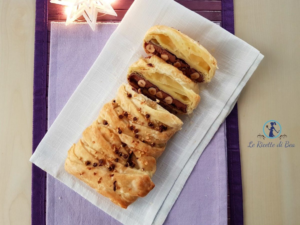 Trenza con barra de chocolate