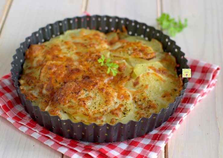 Milhojas de patatas en freidora de aire