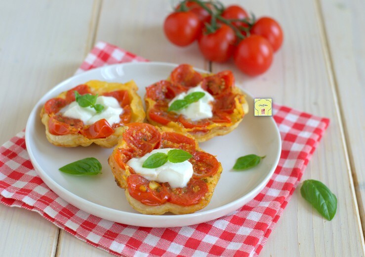 Mini tarte tatin de tomatitos