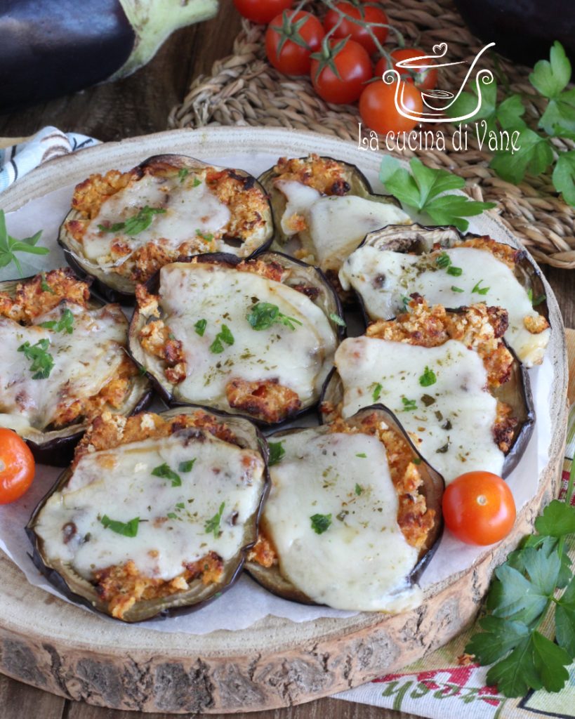 minipizzas de berenjena al horno