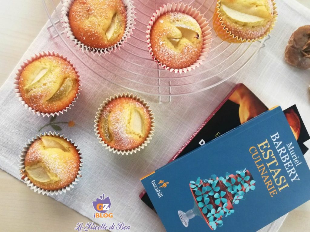 muffin con harina de arroz y manzanas