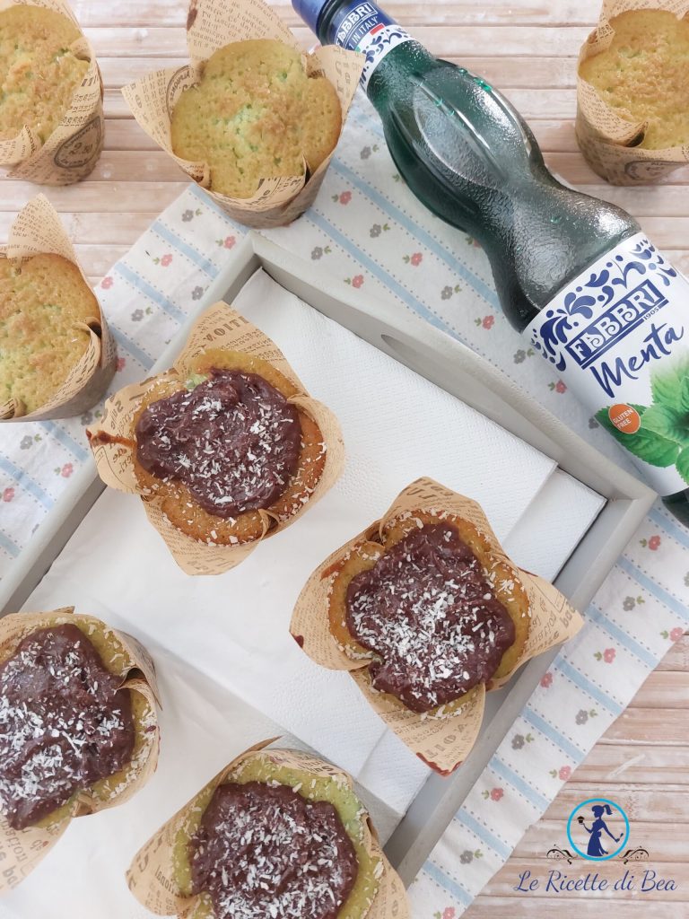 muffin con jarabe de menta