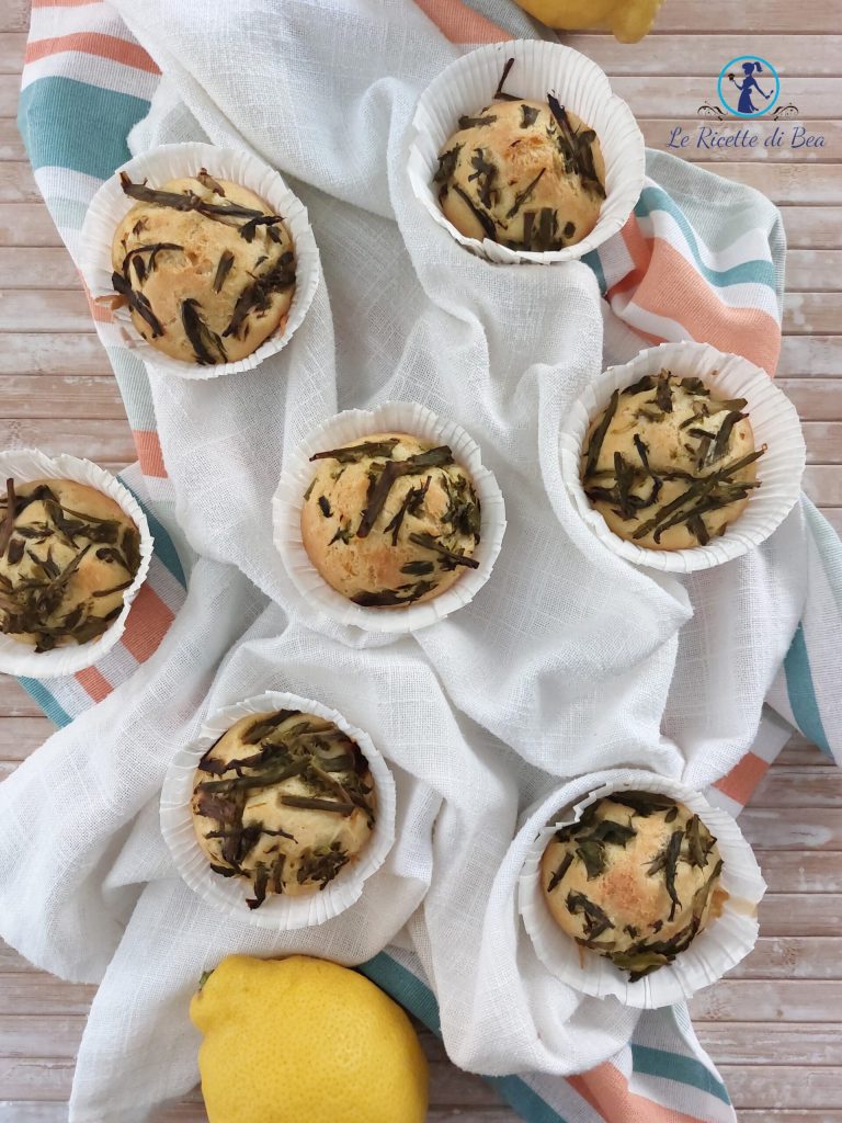 muffins salados con espárrago