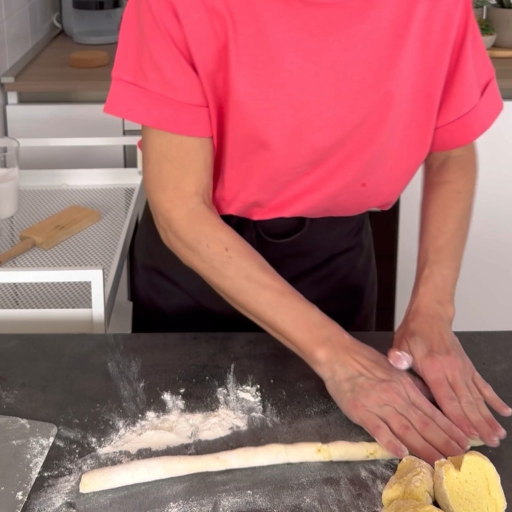 ñoquis con copos de patata