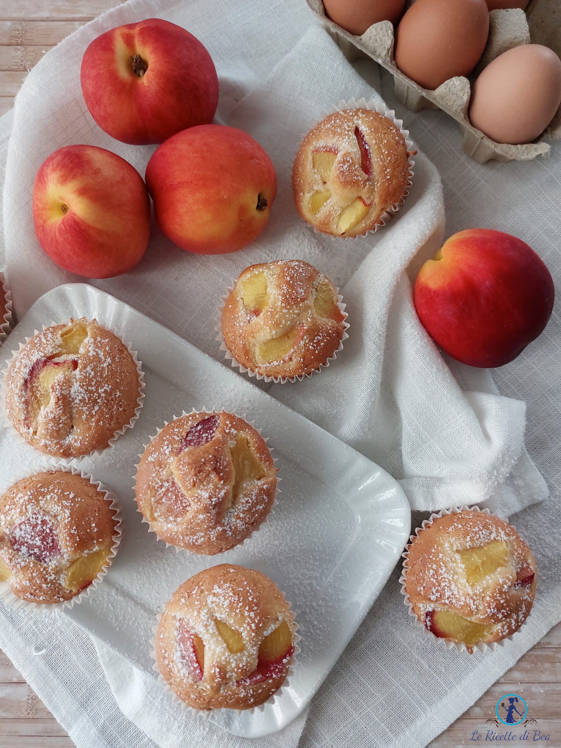 Muffins con Melocotones sin lactosa