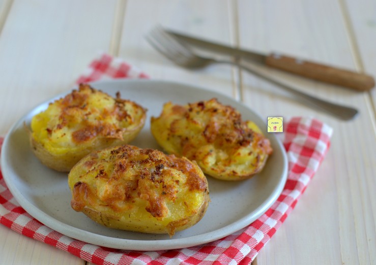 Patatas rellenas en freidora de aire