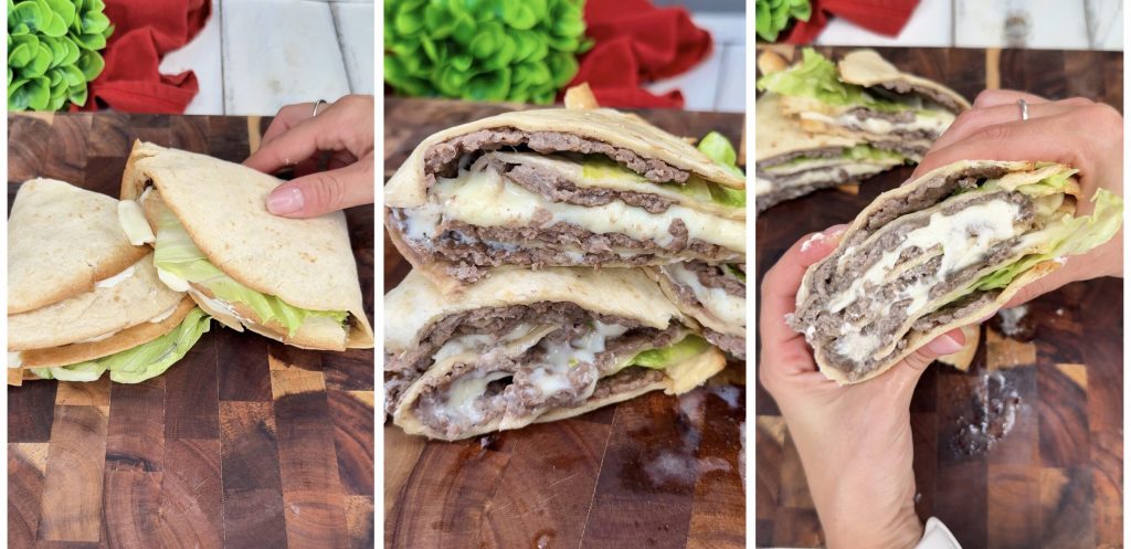 Piadaburger en freidora de aire