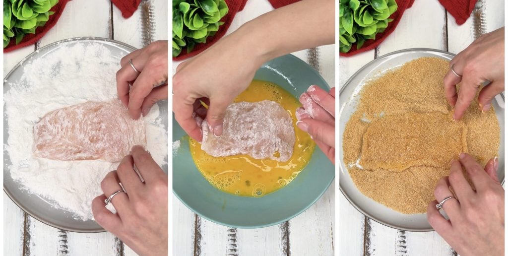 Filetes empanados a la pizzaiola - cocinados en freidora de aire