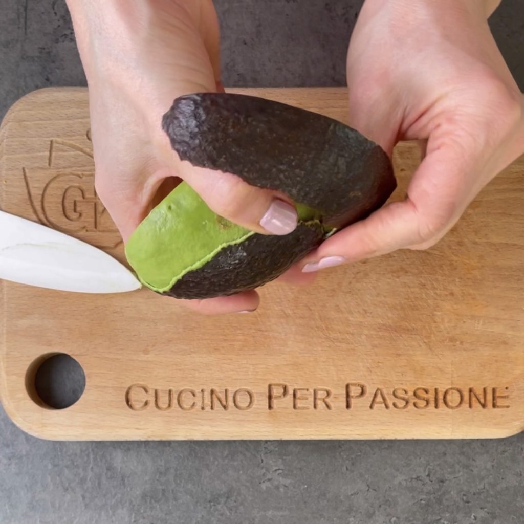 piadina con salmón y aguacate