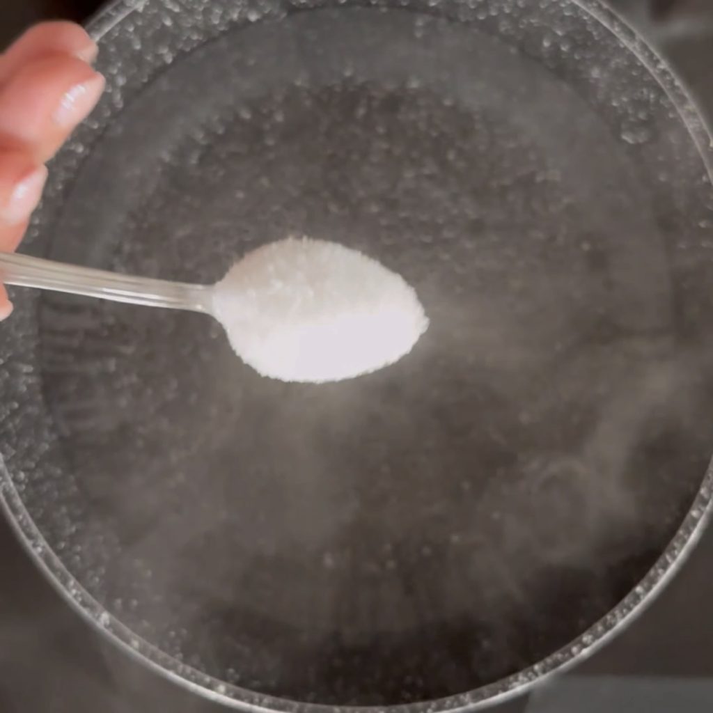 polenta con achicoria, speck y queso